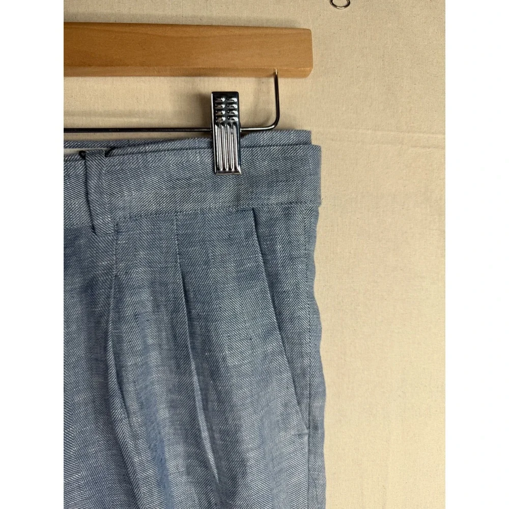 New Express Men's Cropped Removable Belt High Rise Paper bag Pants‎ Size 30 x 32